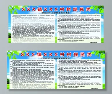 村规民约图片