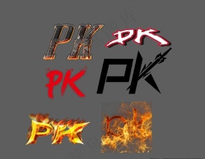 PK字体图片