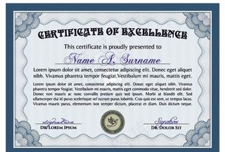欧式精美证书图片