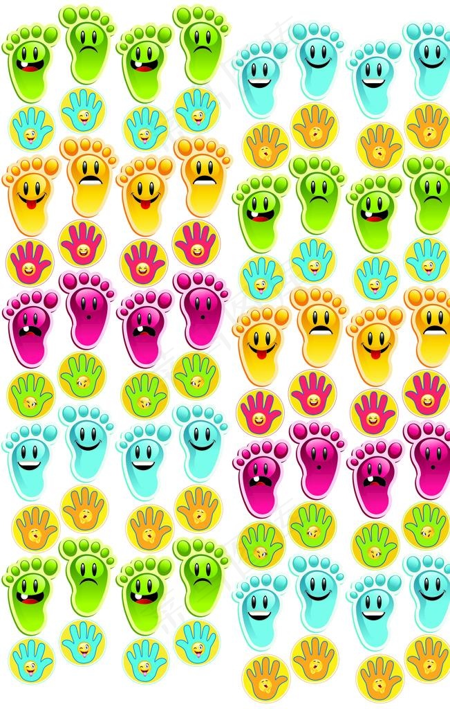 脚印  手印图片