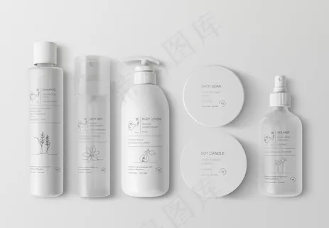 化妆品效果图样机图片