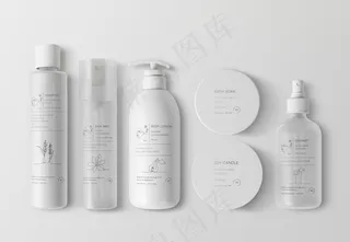 化妆品效果图样机图片