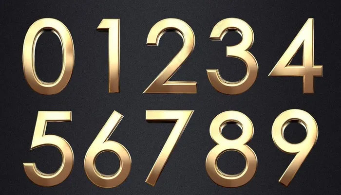 金属数字图片(5870X3543(DPI:300))psd模版下载