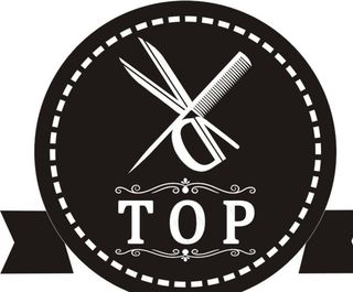 理发店简约高端大气商标图片