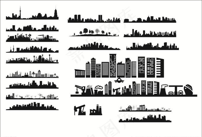 城市剪影图片