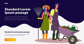 农民务农主题插画图片