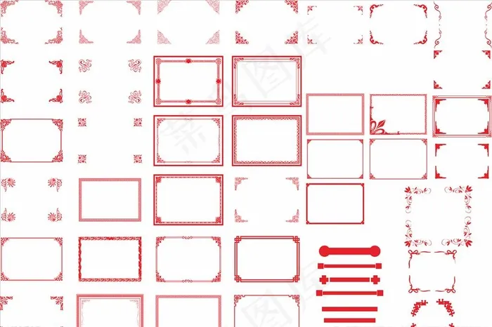 边框图片cdr矢量模版下载