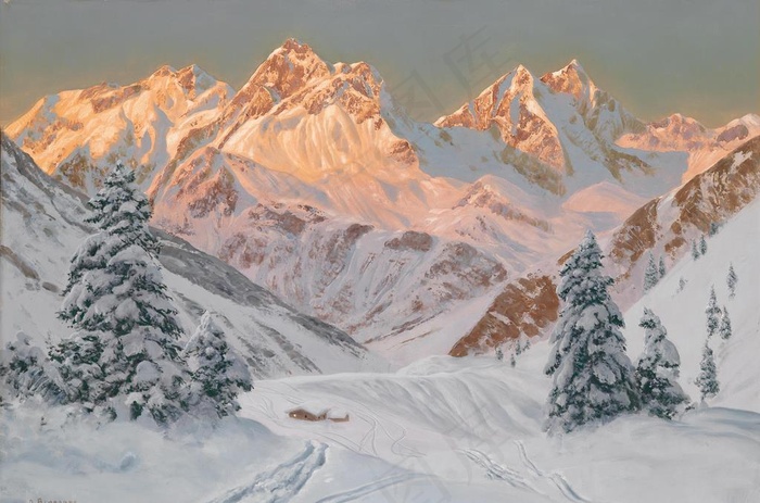 风景油画图片