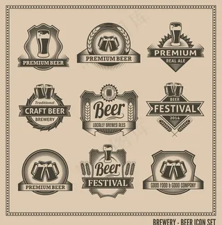 啤酒标签图片