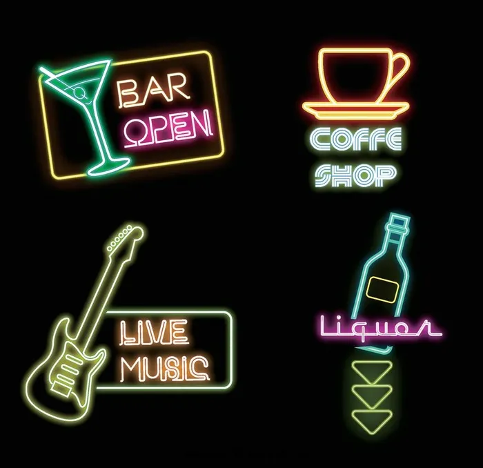 LED荧光灯图片eps,ai矢量模版下载