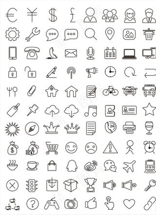 80种图标图片