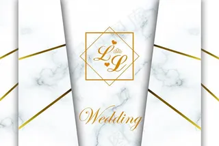 大理石花纹清新婚礼背景图片