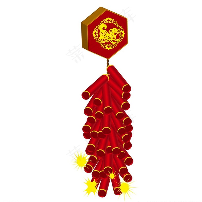 炮仗图片ai矢量模版下载