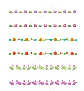 花朵 分割线图片