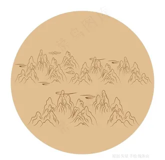 山线条图片