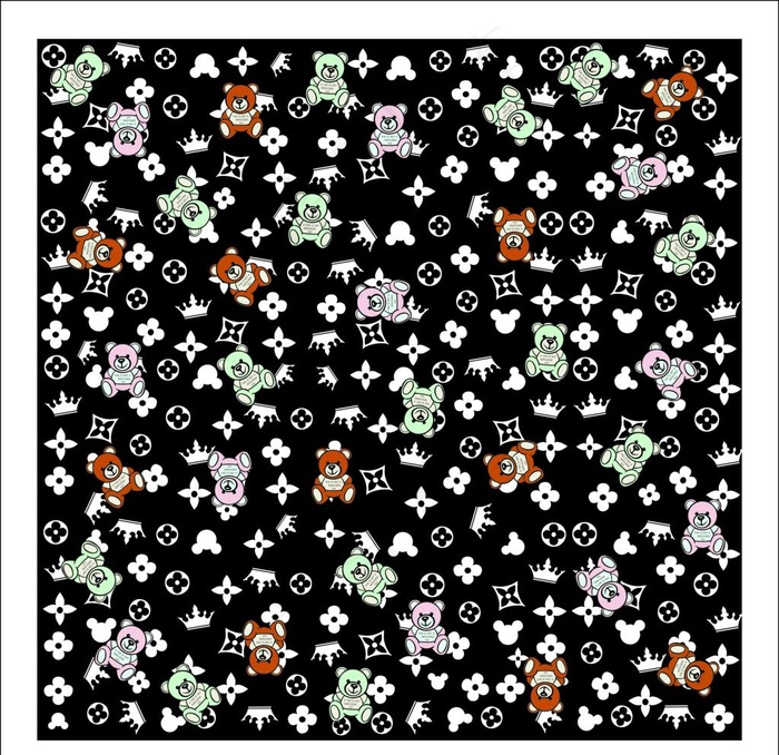 大牌 方巾 丝巾图片