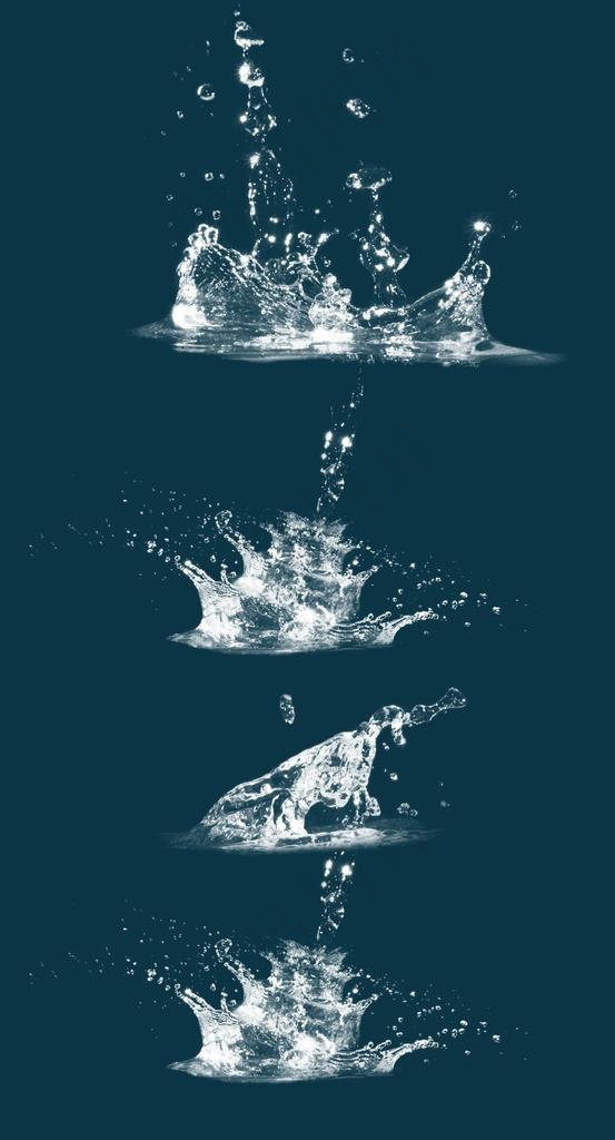 水溅图片psd模版下载