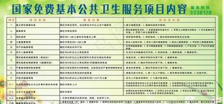 国家免费基本公共卫生服务项目内图片