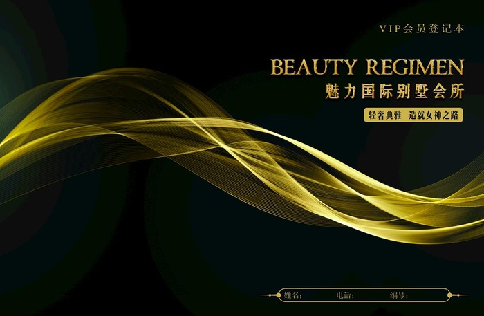 黑色封面 金色波浪图片(5031X3437(DPI:300))psd模版下载