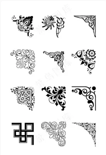 欧式花纹欧式边框欧式花边图片