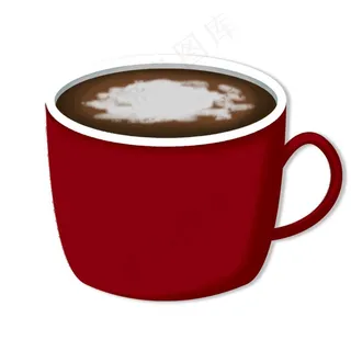 PSD手绘咖啡插画图片