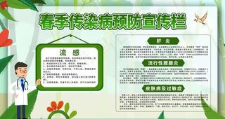 春季传染病预防宣传栏图片