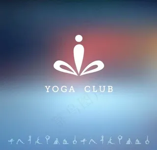 瑜伽logo标志设计图片