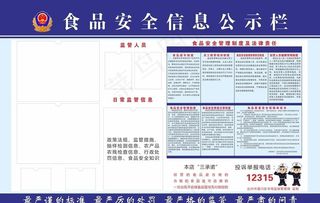 食品安全信息公示栏图片