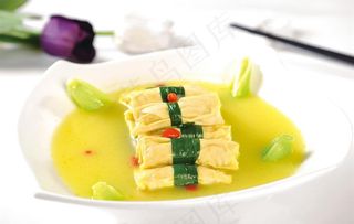 浓汤百叶菜鸟图库片