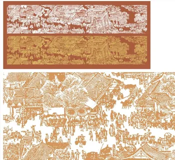 清明上河园矢量图图片