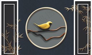 新中式背景墙图片