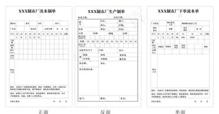 制衣厂 洗水制单 生产制单 下图片