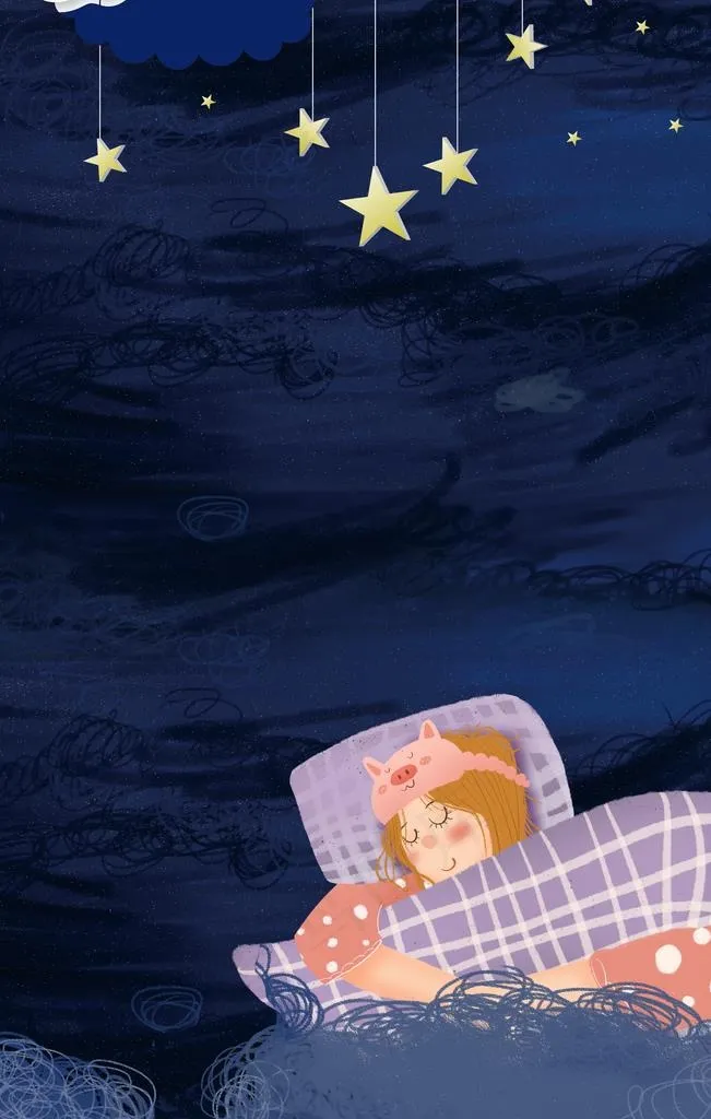 晚安星空背景图片