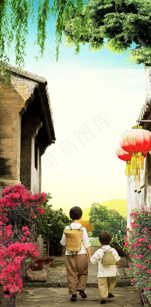 两小无猜图片(2178X4167(DPI:200))psd模版下载