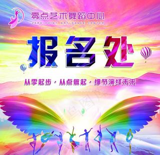 舞蹈班报名处背景图片