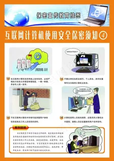 互联网计算机使用安全保密须知图片
