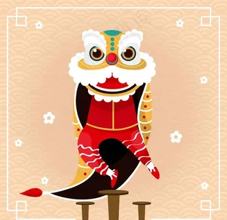矢量舞狮图片 矢量舞狮图片