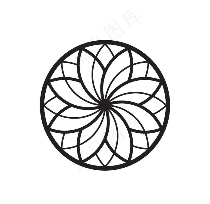 圆形图标图片eps,ai矢量模版下载