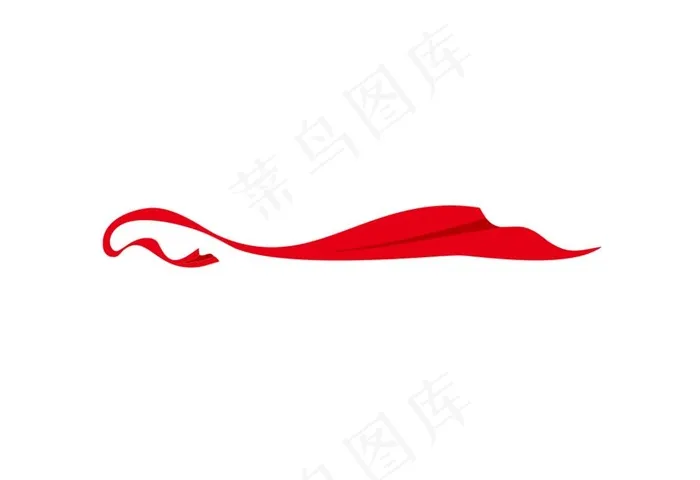 红飘带图片cdr矢量模版下载