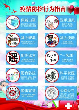 疫情防控行为指南图片