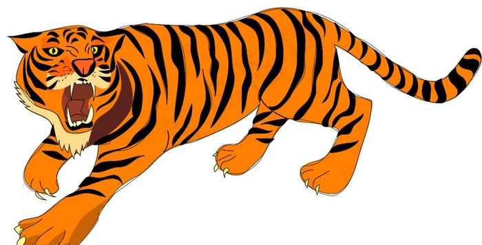 矢量老虎图片