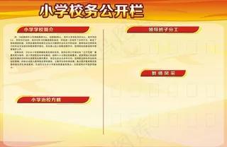 校务公开栏图片