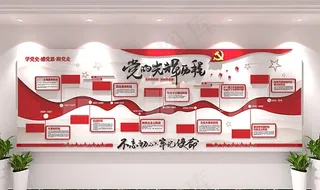 党史文化墙图片