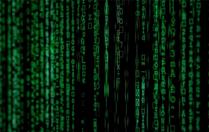 绿色代码 黑客入侵图片