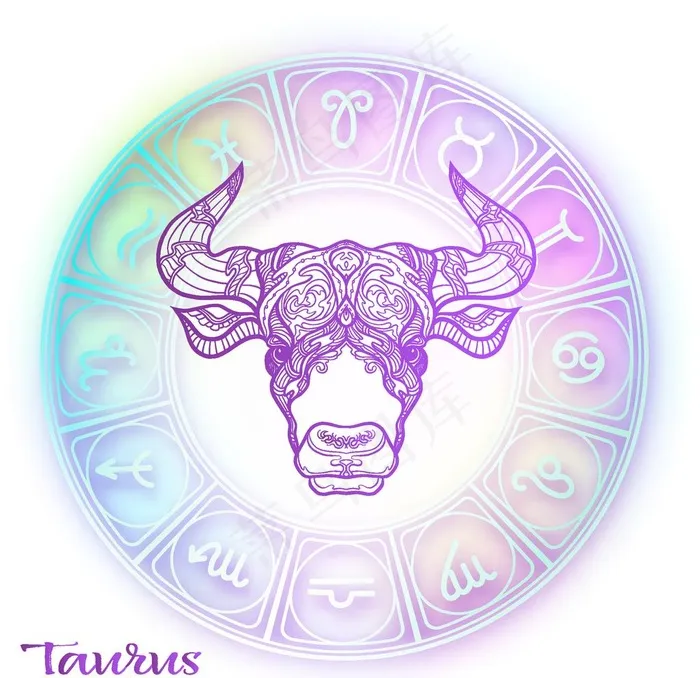 手绘十二星座图片eps,ai矢量模版下载