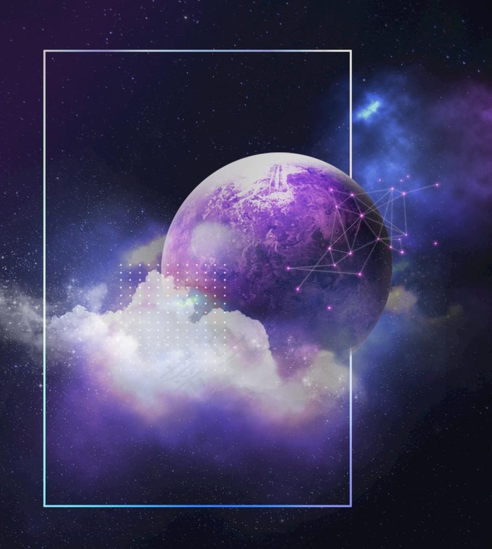 星空海报图片(4016X4624(DPI:300))psd模版下载