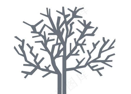 矢量树枝图片