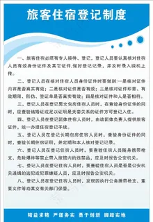 旅客住宿登记制度图片