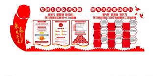 党建形象墙图片