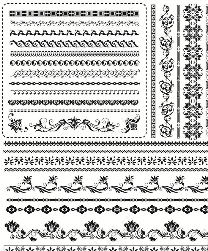 时尚花边花纹图片